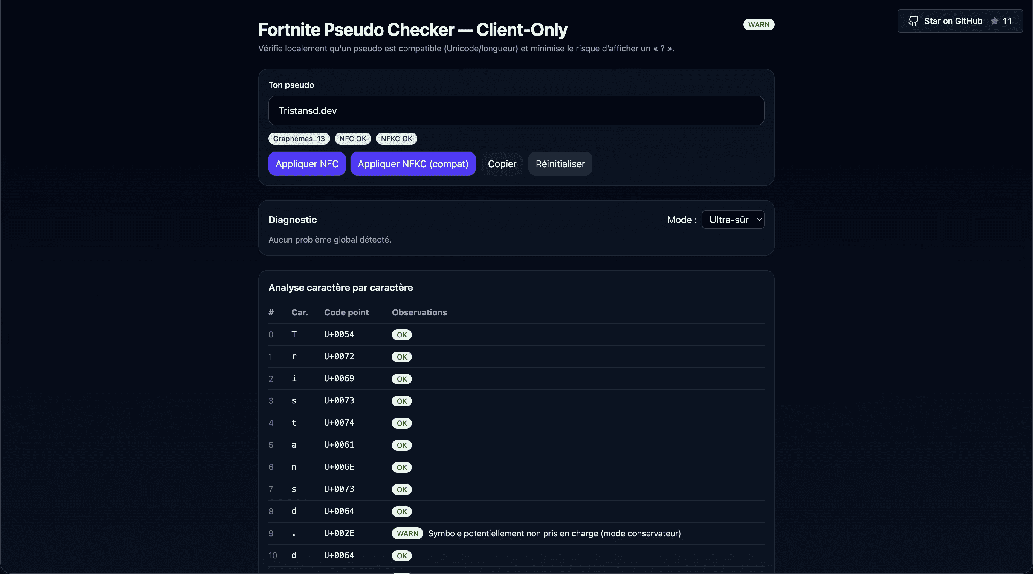 Image principale pour le projet Fortnite Nickname Checker (app-ftn)